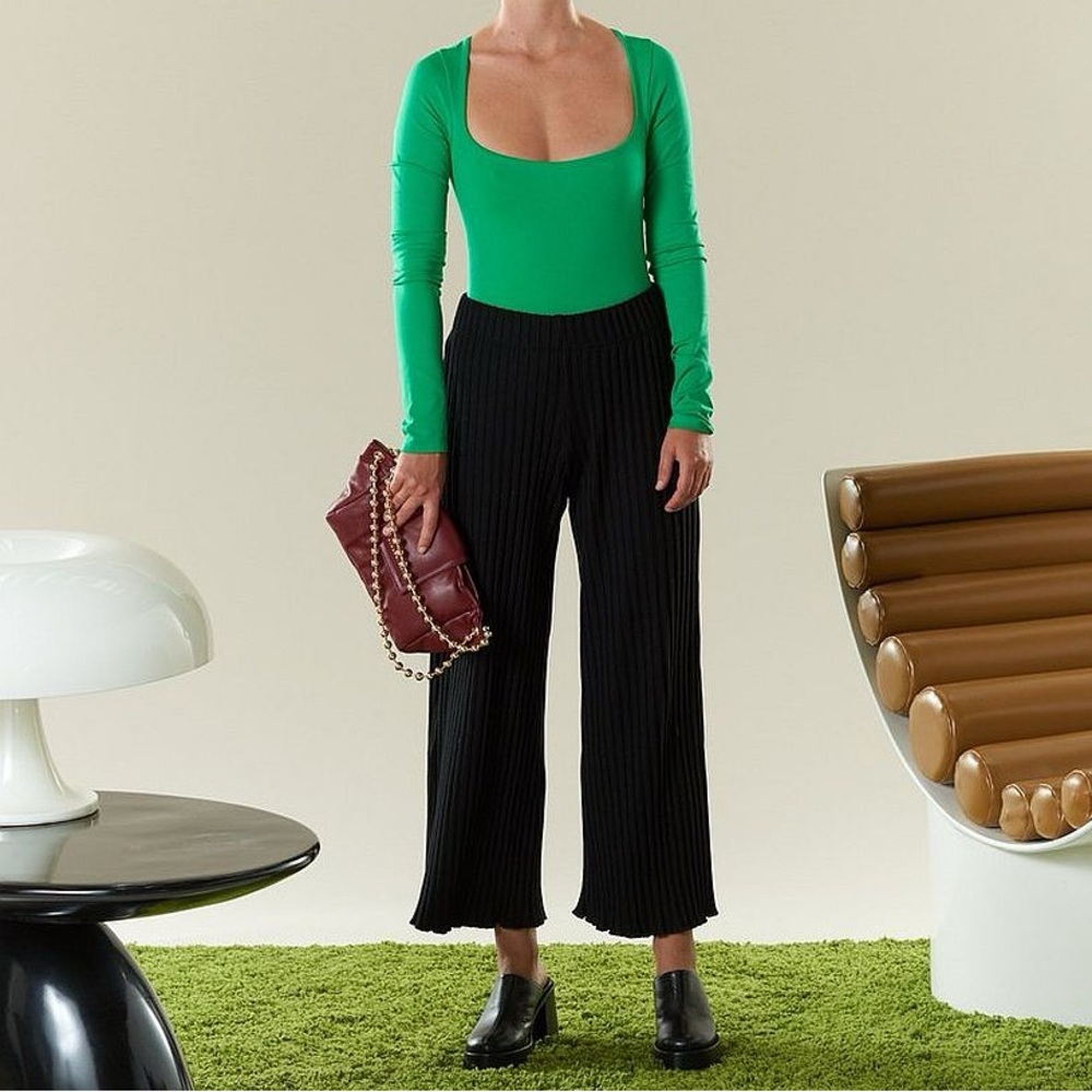 SIMON MILLER BLACK RIB PANTS | XS